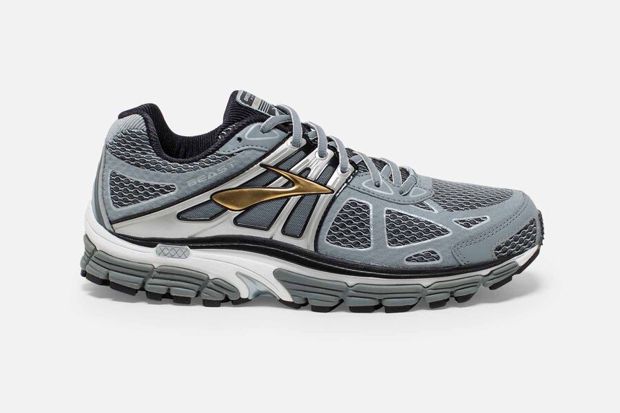 Brooks Beast '14 Mens Australia - Road Running Shoes - Grey (502-HPNIX)